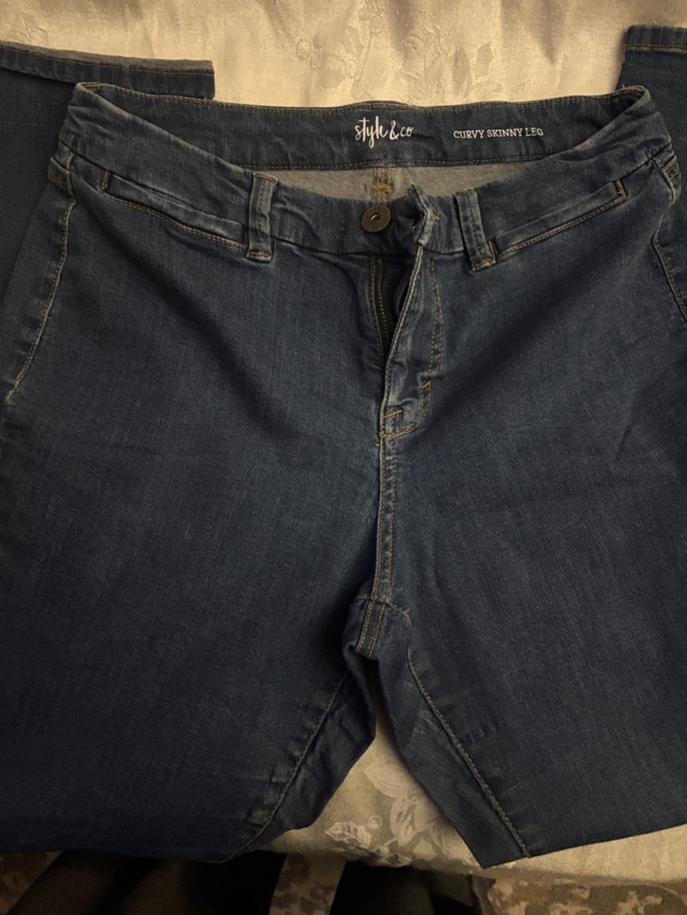 Style & Co. Women’s Skinny Jeans - Dark Blue Wash
